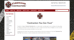 Desktop Screenshot of firemans-contractors.com